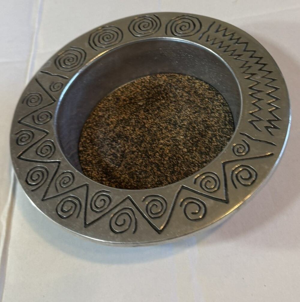 Wilton Armetale Reggae Pewter Wine Bottle Serving Holder Coaster Protector